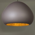 Lampa wisząca Lava taupe/złoty