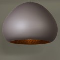 Lampa wisząca Lava taupe/czarny