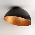 Sfera 70 plafon czarny/miedziany