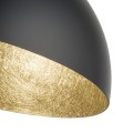 Sfera 50 plafon czarny/złoty