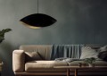 Lampa wisząca nowoczesna SONA czarny/złoty