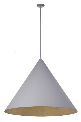 Vesuvio szary/złoty L 3xE27