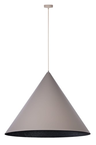 Vesuvio taupe/czarny L 1xE27