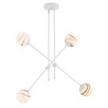 Lampa wisząca 4-punktowa ABSOS marmurek/kremowy