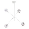 Lampa wisząca 4-punktowa ABSOS marmurek/kremowy