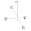 Lampa wisząca 4-punktowa ABSOS marmurek/kremowy