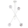 Lampa wisząca 4-punktowa ABSOS marmurek/kremowy