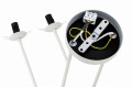 Lampa wisząca 4-punktowa ABSOS marmurek/kremowy
