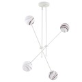 Lampa wisząca 4-punktowa ABSOS marmurek/kremowy