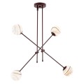 Lampa wisząca 4-punktowa ABSOS marmurek/czekoladowy
