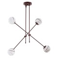 Lampa wisząca 4-punktowa ABSOS marmurek/czekoladowy