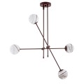 Lampa wisząca 4-punktowa ABSOS marmurek/czekoladowy