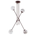Lampa wisząca 4-punktowa ABSOS marmurek/czekoladowy