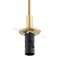 Lampa wisząca (mała) ALMIROS marmurek biało-brązowy/mosiądz