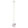 Lampa wisząca (mała) ALMIROS marmurek biało-brązowy/kremowy