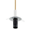 Lampa wisząca (mała) ALMIROS marmurek biało-brązowy/kremowy