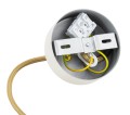 Lampa wisząca (mała) ALMIROS marmurek biało-brązowy/kremowy
