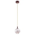 Lampa wisząca (mała) ALMIROS marmurek biało-brązowy/czekoladowy