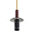 Lampa wisząca (mała) ALMIROS marmurek biało-brązowy/czekoladowy