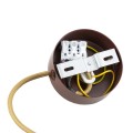 Lampa wisząca (mała) ALMIROS marmurek biało-brązowy/czekoladowy