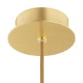 Lampa wisząca (średnia) ALMIROS marmurek biało-brązowy/mosiądz