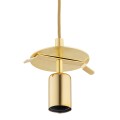 Lampa wisząca (średnia) ALMIROS marmurek biało-brązowy/mosiądz