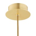 Lampa wisząca (duża) ALMIROS marmurek biało-brązowy/mosiądz