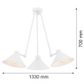 Lampa wisząca 3-punktowa ALTEA biały