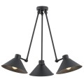 Lampa wisząca 3-punktowa ALTEA czarny