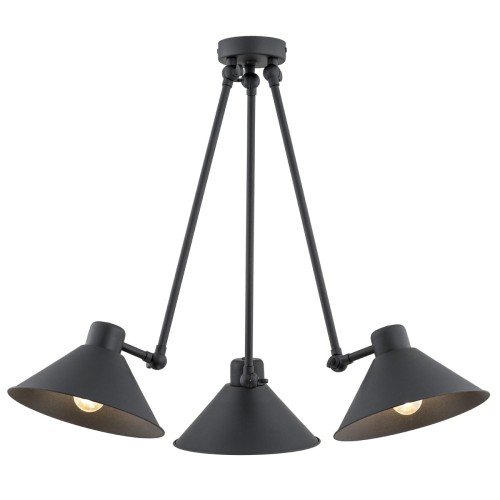 Lampa wisząca 3-punktowa ALTEA czarny