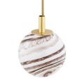 Lampa wisząca 5-punktowa ARUBA marmurek/mosiądz