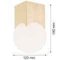 Plafon/lampa sufitowa AUSTIN mosiądz