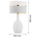 Lampa stołowa BEJA biały/złoty