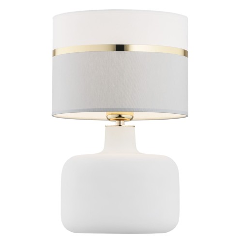 Lampa stołowa BEJA biały/złoty