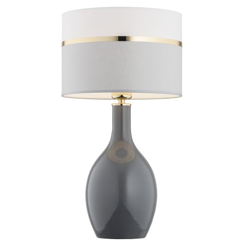 Lampa stołowa BEJA szary/złoty