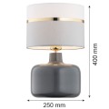 Lampa stołowa BEJA szary/złoty