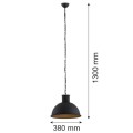 Lampa wisząca 1-punktowa EUFRAT czarny