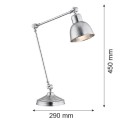 Lampa stołowa/biurkowa EUFRAT chrom