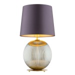 Lampa stołowa HAMILTON fioletowy/szary