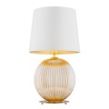 Lampa stołowa HAMILTON kremowy/miodowy