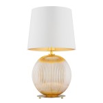 Lampa stołowa HAMILTON kremowy/miodowy