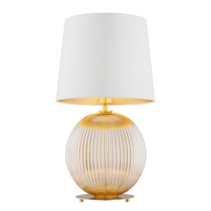 Lampa stołowa HAMILTON kremowy/miodowy