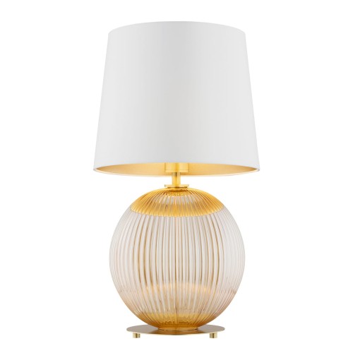 Lampa stołowa HAMILTON kremowy/miodowy