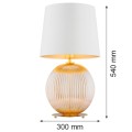 Lampa stołowa HAMILTON kremowy/miodowy