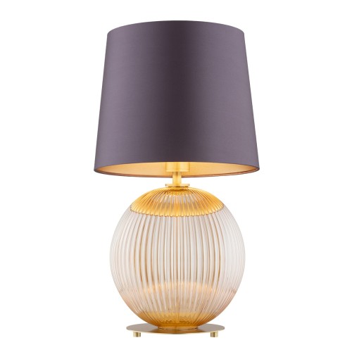 Lampa stołowa HAMILTON fioletowy/miodowy