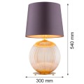 Lampa stołowa HAMILTON fioletowy/miodowy