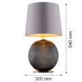 Lampa stołowa HAMILTON szary/dymiony