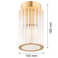 Lampa sufitowa 1-punktowa HAMPTON mosiądz