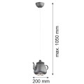 Lampa wisząca 1-punktowa JAMAJKA antracytowy