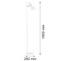 Lampa podłogowa LUKKA biały